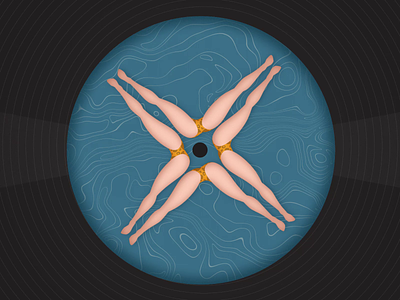 Swimmers abstract animation animation 2d dance illustration illustrator kingdomofsomething loop motion design motion graphic motiongraphics pool swimmers swimming swimmingpool