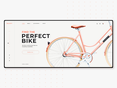 Online bike shop design figma photoshop ui web design website