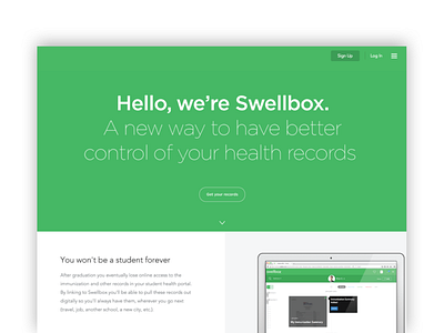Landing Page - Swellbox design digital interaction design startups tech ui uxuidesign webdesign 互動設計 平面設計 網頁設計