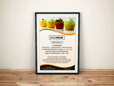 Bake House Flyer brochure business card design design flyer graphics design