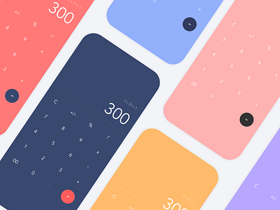 Daily UI - Colourful calculators
