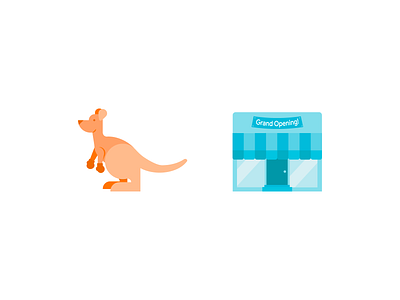 Google Primer Activities Illustrations 5 business colorful design flat geometric icon icons illustration kangaroo simple store vector