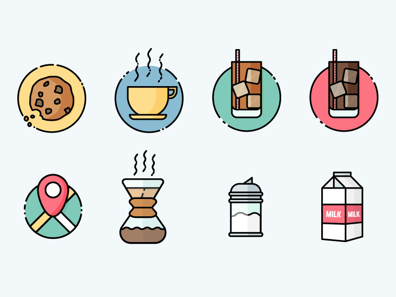 Coffee icons