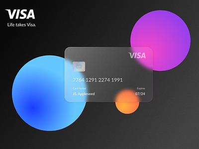 Frosted glass creditcard