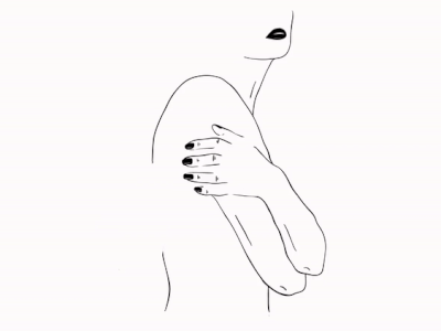 Anticipation animation black black white dreams embrace hands lines