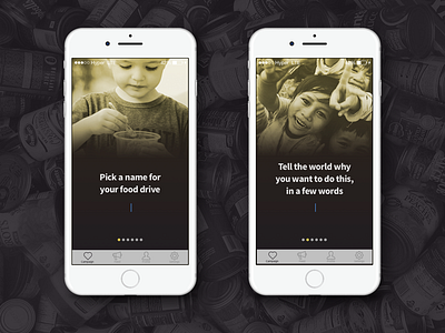 Benefeed: food-drive organization app app charity food drive iphone