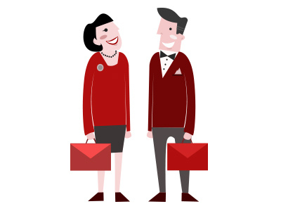 Dribbble 237 age apostol corporate couple elena greta grey illustration man middle red woman