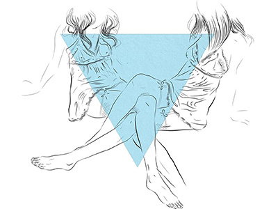 Dribbble 251 bird hair hands illustration linework rectangle shadow shape sketch