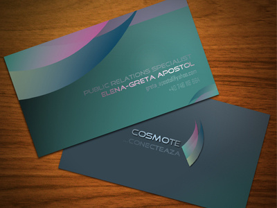 Dribbble 37 business card cosmote mobile phone