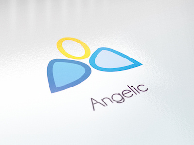 Dribbble72 angel angelic apostol blue branding design elena greta iscariotteh logo yellow