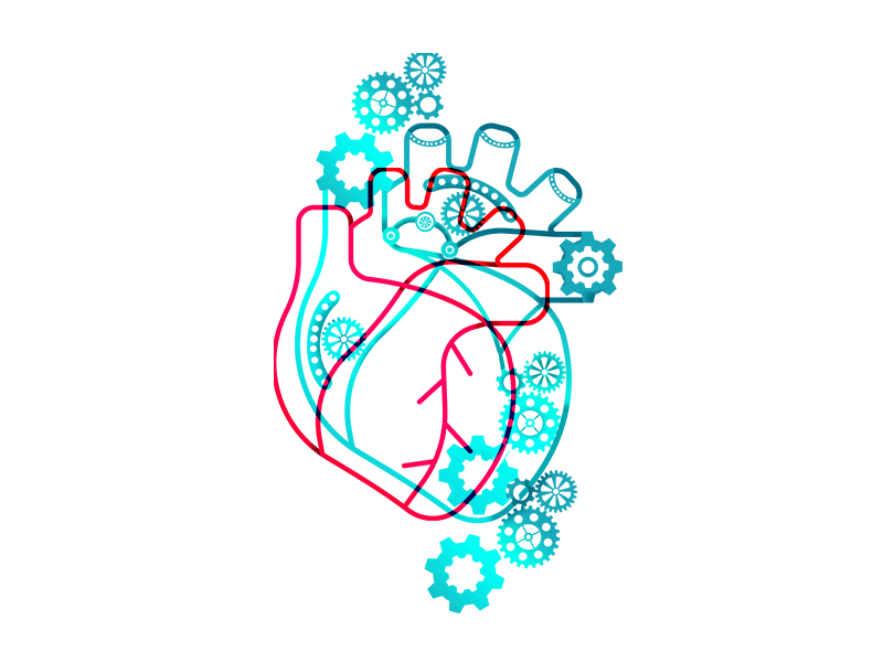 Heartbeat No2 design heart heartbeat illustration mechanism sketch