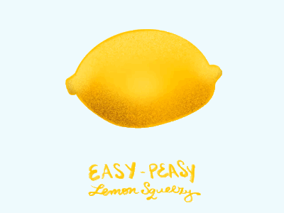 Easy peasy! animation easy elena greta illustration lemon lemonade logo motion procreate sketch squeeze