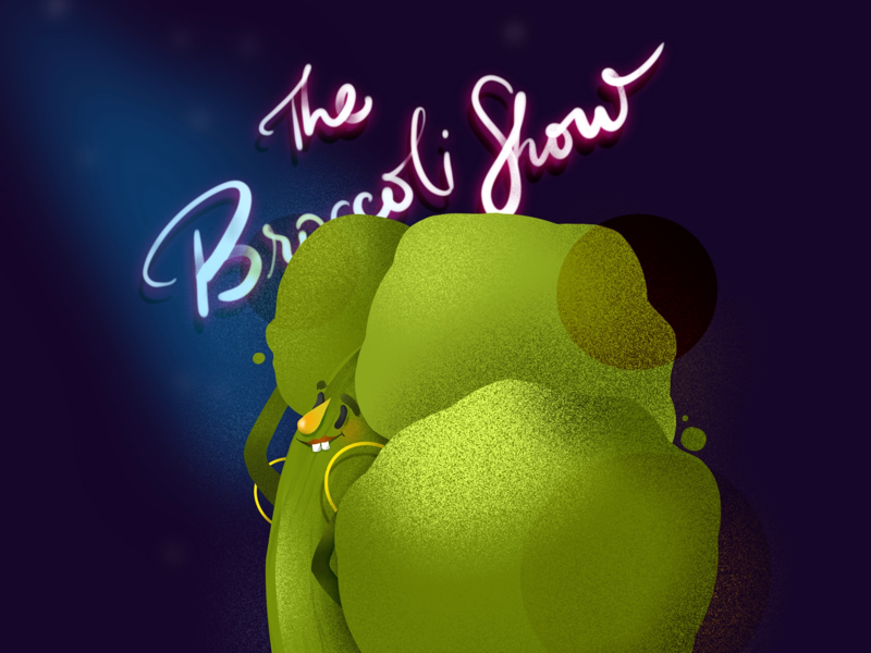 “B” is for Broccoli live show elena-greta b 36 days of type show live broccoli