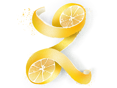 “L” is for Lemon twisted peel-off