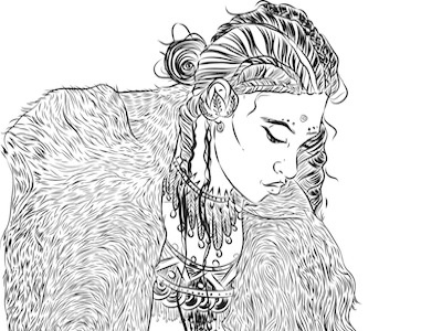 Dribbble144 african apostol braids elena greta fur iscariotteh jewelry line work