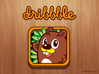 'Jake the Beaver' iOS game Icon Design apps design beaver character charecter dribbble game icon illustration ios iphone