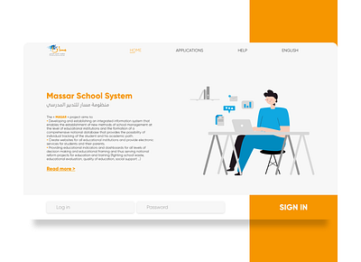 School System landing page clean design flat landing landing design landing page landing page design landingpage minimal redesign school school app school system ui ux web webdesign website website design