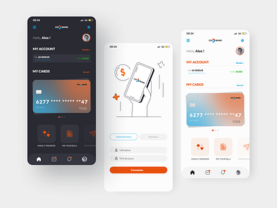 CIH Bank - Mobile Banking App Refonte Concept app bank banking banking app bankingapp cih clean design flat investment management management app minimal mobile redesign ui ux