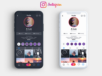 Instagram Redesign Concept app branding clean design flat icon instagram ios minimal mobile redesign ui uiux uiuxdesign ux web website