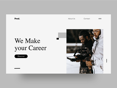 Filmaker landing Concept creative creative design design inspiration interaction interaction design interactive interface landing landing design landing page landing page design minimal ui ux web