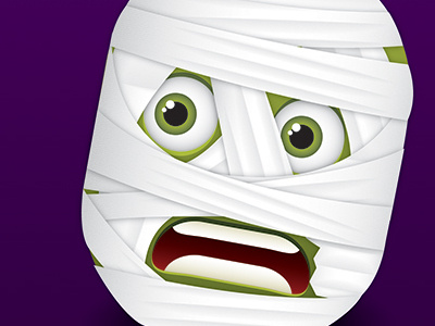 Mummy Face character face halloween illustration illustrator mummy