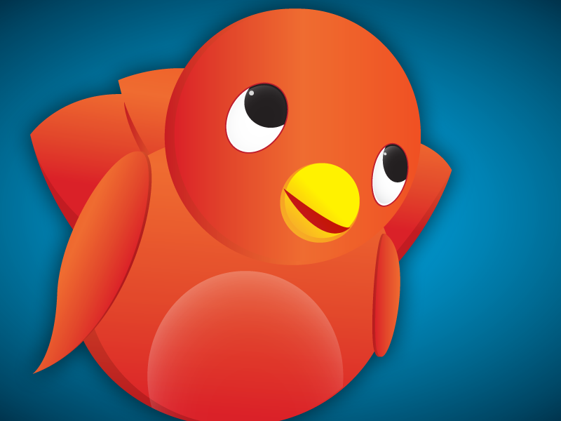 Birdie doodles vector illustration illustrator bird