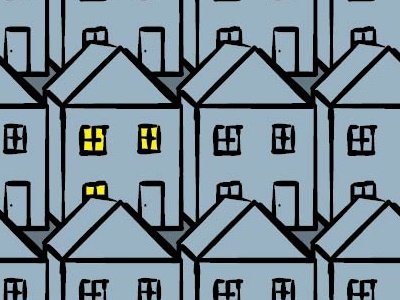 Little Houses houses illustration illustrator poster