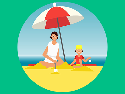 Holiday inn - Little Big Travellers adobe aftereffects after effects animation beach illustration illustrator joysticksnsliders vector