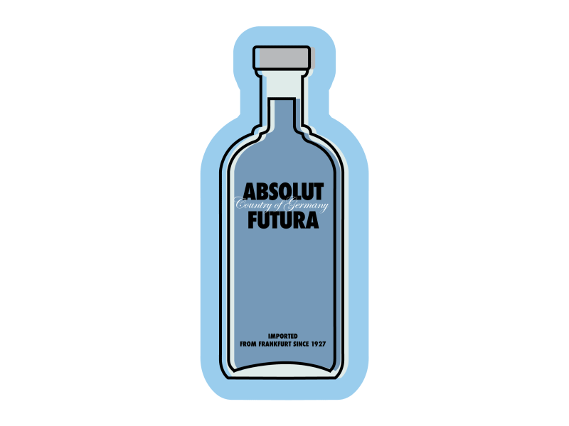 Futura Tribute - Absolut Vodka absolut vodka advertising after affects bottle font futura headline illustraor photoshop stickers typedesign typeface vodka