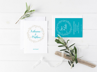 WEDDING INVITATION K&M design graphic design wedding card