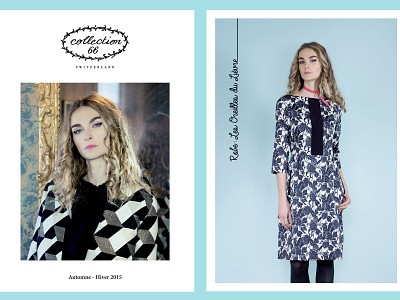 COLLECTION 66 F/W 2015 brochure brochure design fashion fashion brand fashion brochure graphic design