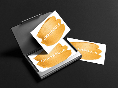 CHAMBOULE GALLERY branding business cards design graphic design logo visual identity
