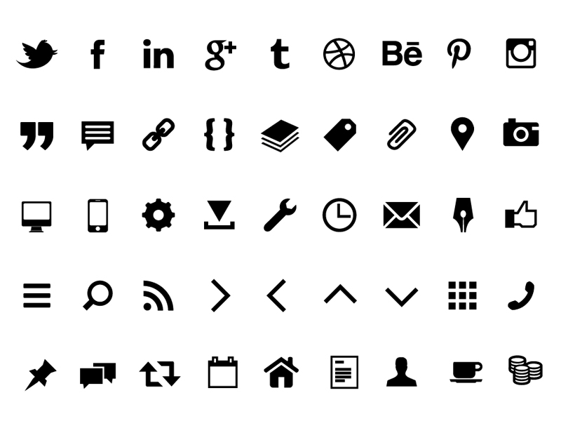 Icon Font Lamet by Jan Rajtoral on Dribbble