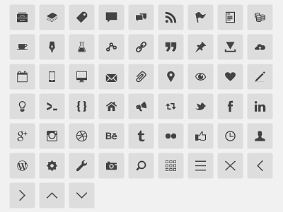 gonzocons 2.0 @font-face gonzodesign icon font realignment version 4.2