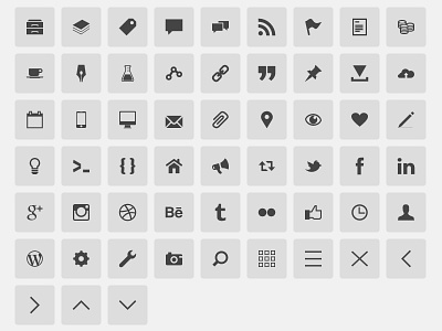 gonzocons 2.0 @font face gonzodesign icon font realignment version 4.2