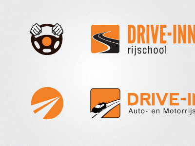 Drive-Inn Logo Concepts02 concepts drive inn driving school logo design