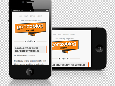 gonzoblog redesign gonzoblog html5 preview responsive