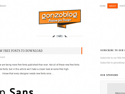 gonzoblog new Header gonzoblog header html5 redesign responsive