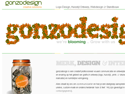 Redesign Gonzodesign index layout web design