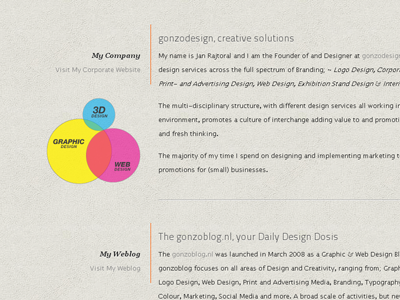 gonzographic: Content Layout content infographic layout redesign