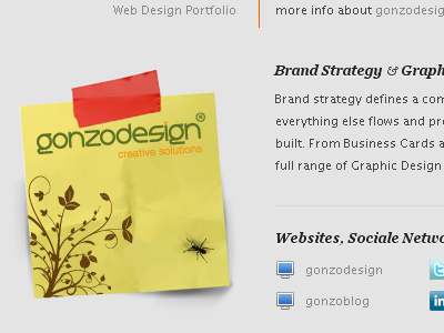 Gonzographic: Footer Images footer gonzographic images redesign