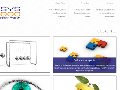 Cosys Indexpage cosys index page jquery topnavigation website