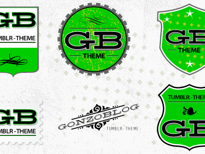 Gonzothegreat Logo Tryouts concepts gonzoblog theme logo design tumblr