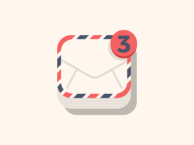 Email app design email icons images invite recent ui ux