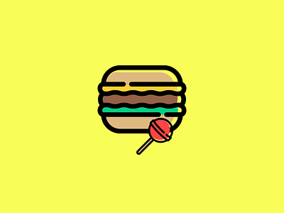 Burger Candy app design icons illustrations images invite recent ui ux