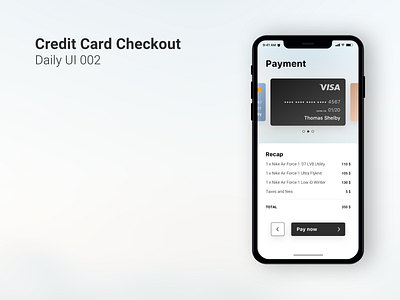 Credit Card Checkout - Daily UI 002