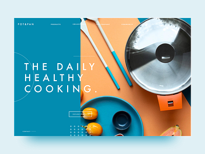 POT&PAN Website UI - Daily Healthy Cooking