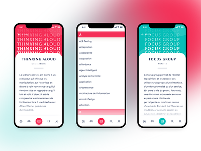 UX Glossary App UI 2.0 app art direction design digital design experience design glossary graphic design icons mobile app mobile ui product design redesign screens typography ui uidesign user experience user interface ux uxdesign