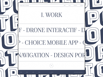 Portfolio Homepage and Work page - Website UI