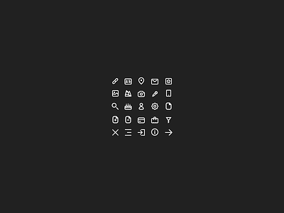 Simple icons set - Basics basics black grid icon icons minimalistic pictogramme set white